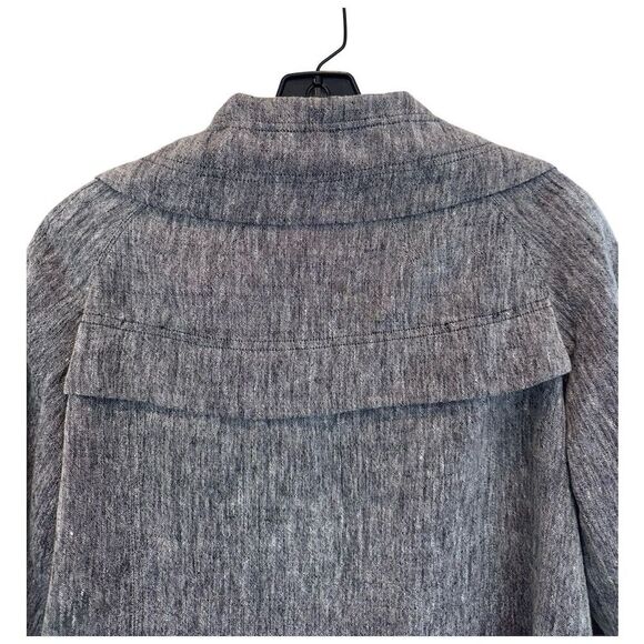 Jon Women's Gray Basic Jacket Size 4 Casual Solid - Picture 9 of 12